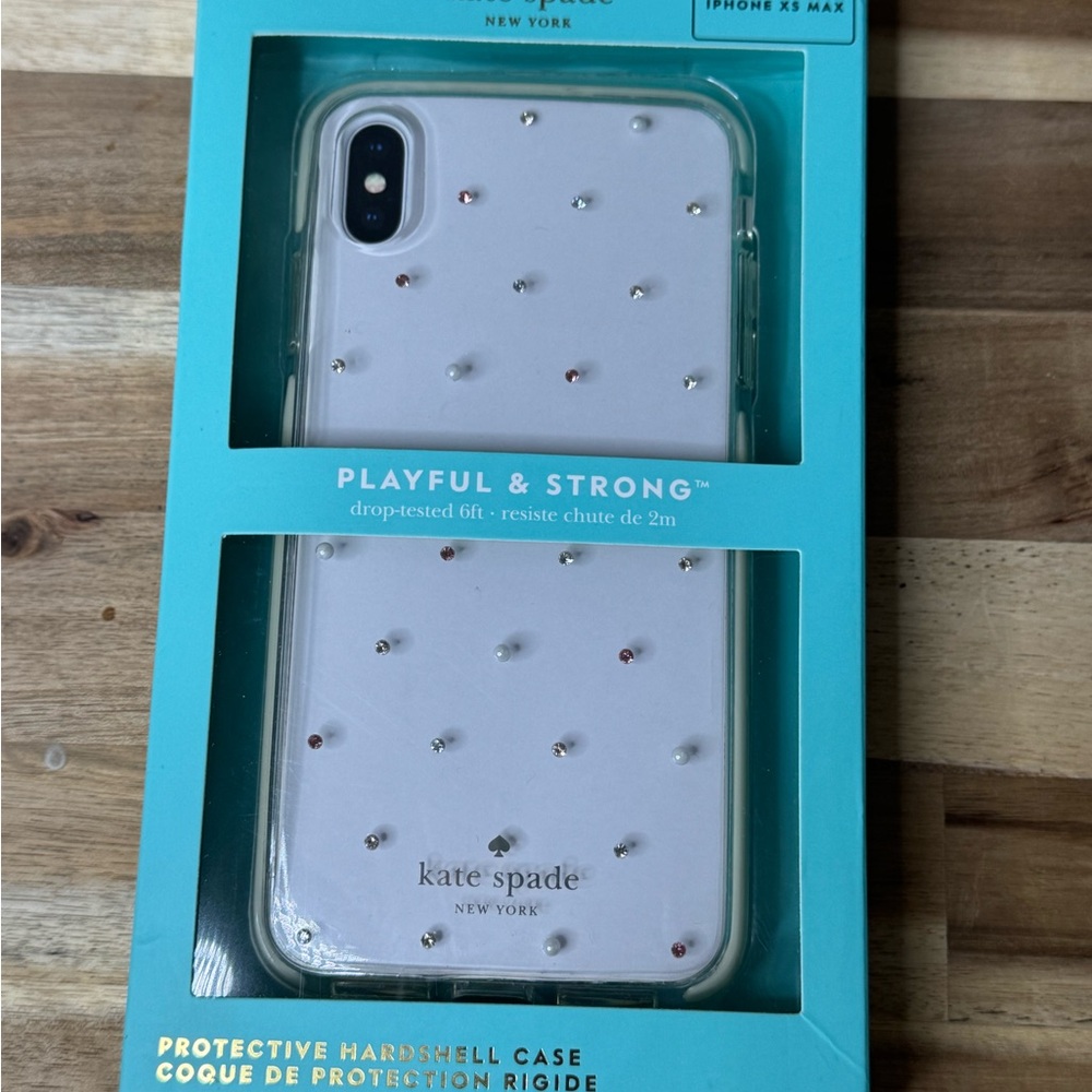 kate spade White Studded iPhone XS Max Case